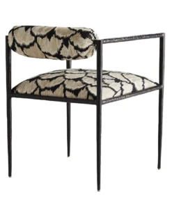 Arteriors Home New Arrivals Barbana Chair Ocelot Embroidery 14 Arteriors Home New Arrivals Barbana Chair Ocelot Embroidery