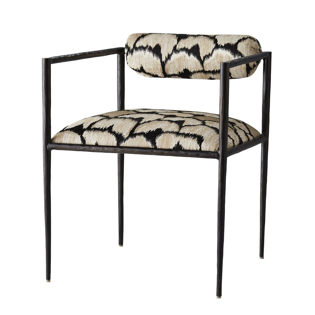Arteriors Home New Arrivals Barbana Chair Ocelot Embroidery 1 Arteriors Home New Arrivals Barbana Chair Ocelot Embroidery