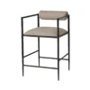 Arteriors Home New Arrivals Barbana Counter Stool Pewter Texture