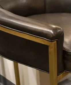 Arteriors Home Calvin Counter Stool Brindle And Brass