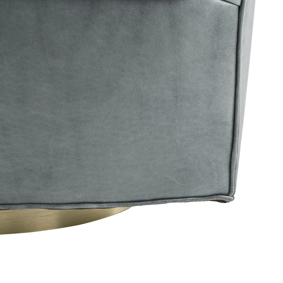 Arteriors Home New Arrivals Capri Chair Juniper Leather Champagne Swivel 8 Arteriors Home New Arrivals Capri Chair Juniper Leather Champagne Swivel