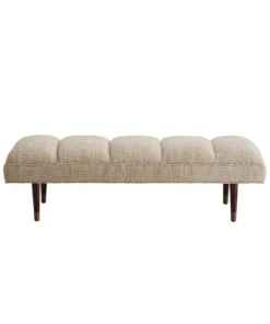 Arteriors Home Christophe Bench Almond Chenille