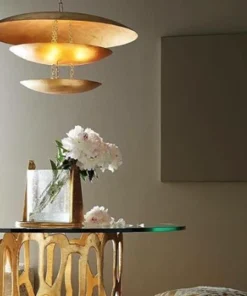 Arteriors Home Florko Chandelier Gold Leaf