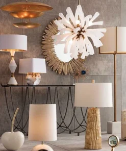 Arteriors Home Florko Chandelier Gold Leaf