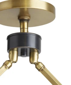 Arteriors Home Linus Linear Chandelier Bronze Frosted Glass