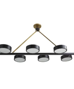 Arteriors Home Linus Linear Chandelier Bronze Frosted Glass