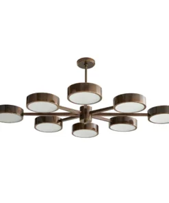 Arteriors Home New Arrivals Linus Starburst Chandelier Heritage Brass