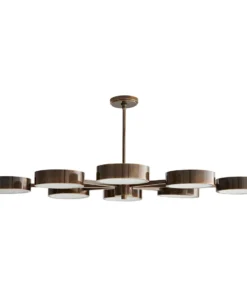 Arteriors Home New Arrivals Linus Starburst Chandelier Heritage Brass