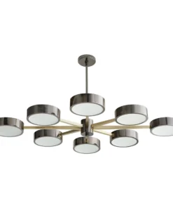 Arteriors Home Linus Starburst Chandelier Pale Brass