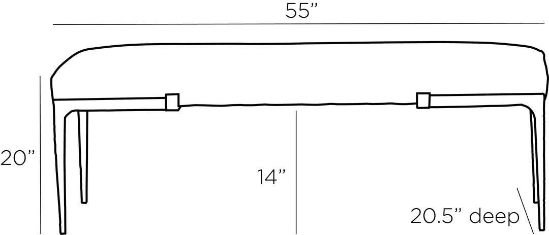 Arteriors Home Marvin Bench 10 Arteriors Home Marvin Bench