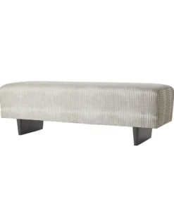 Arteriors Home Palmero Bench Limestone Chenille Grey Ash New Arrivals