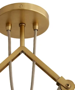 Arteriors Home Pantograph Pendant Antique Brass