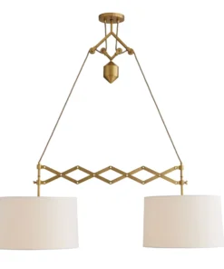 Arteriors Home Pantograph Pendant Antique Brass