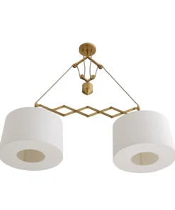 Arteriors Home Pantograph Pendant Antique Brass