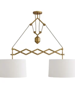 Arteriors Home Pantograph Pendant Antique Brass