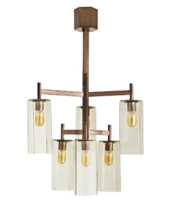 Arteriors Home New Arrivals Soloman Chandelier Brown Nickel