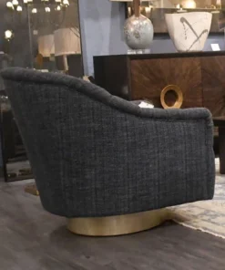 Arteriors Home Springsteen Chair Indigo Tweed Champagne Swivel New Arrivals 11 Arteriors Home Springsteen Chair Indigo Tweed Champagne Swivel New Arrivals