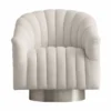Arteriors Home New Arrivals Springsteen Chair Muslin Champagne Swivel