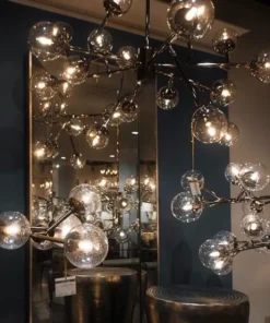 Arteriors Home Dallas Medium Chandelier Brown Nickel