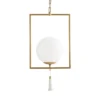 Arteriors Home New Arrivals Trapeze Pendant Antique Brass