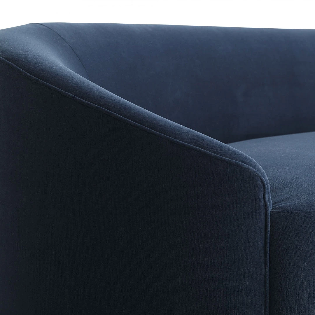 Arteriors Home Turner Sofa Indigo Velvet Dark Walnut 8 Arteriors Home Turner Sofa Indigo Velvet Dark Walnut