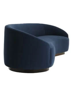 Arteriors Home Turner Sofa Indigo Velvet Dark Walnut 12 Arteriors Home Turner Sofa Indigo Velvet Dark Walnut