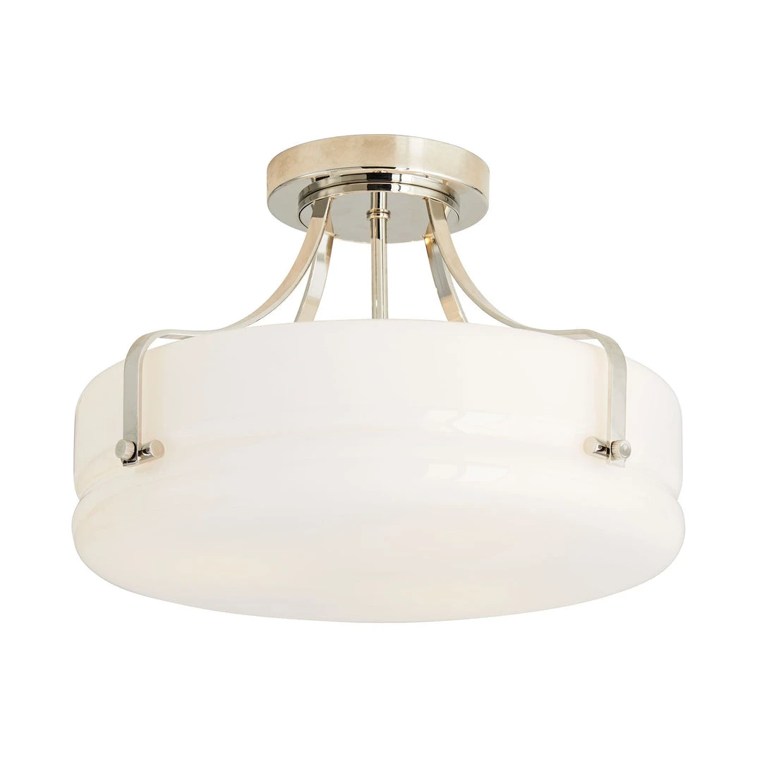 Arteriors Home Hurst Semi Flush Polished Nickel 2 Arteriors Home Hurst Semi Flush Polished Nickel