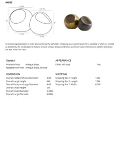 Arteriors Home Ida Sculptures Set Of 2 19 Arteriors Home Ida Sculptures Set Of 2