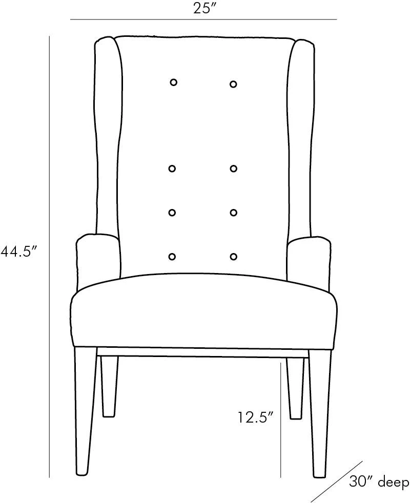 Arteriors Home Idol Wing Chair Platinum Tweed Smoke 10 Arteriors Home Idol Wing Chair Platinum Tweed Smoke