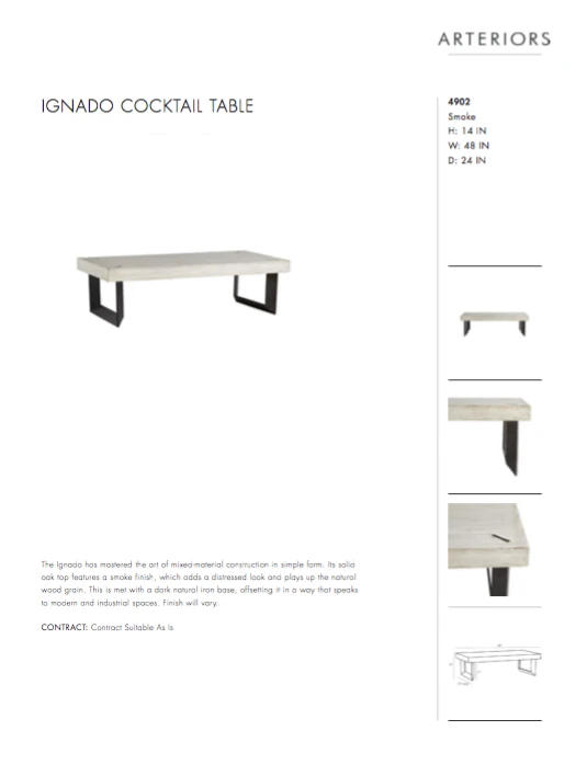 Arteriors Home New Arrivals Ignado Cocktail Table 6 Arteriors Home New Arrivals Ignado Cocktail Table