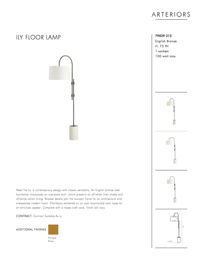 Arteriors Home New Arrivals Ily Floor Lamp English Bronze 9 Arteriors Home New Arrivals Ily Floor Lamp English Bronze