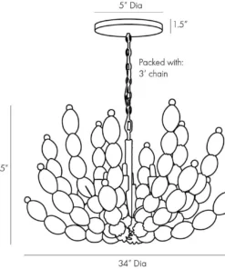Arteriors Home New Arrivals Indi Chandelier