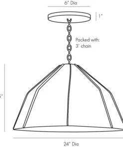 Arteriors Home Ireland Pendant Graphite 16 Arteriors Home Ireland Pendant Graphite