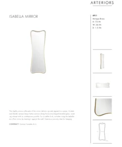 Arteriors Home Isabella Mirror Antique Brass New Arrivals