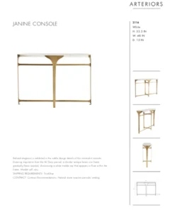 Arteriors Home New Arrivals Janine Console 19 Arteriors Home New Arrivals Janine Console