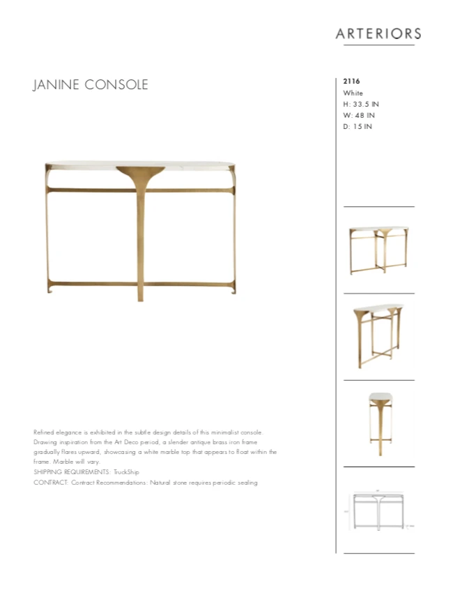 Arteriors Home New Arrivals Janine Console 10 Arteriors Home New Arrivals Janine Console