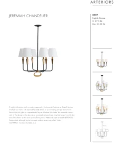 Arteriors Home New Arrivals Jeremiah Chandelier English Bronze 21 Arteriors Home New Arrivals Jeremiah Chandelier English Bronze