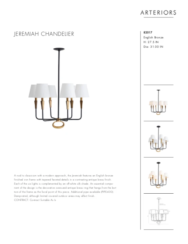 Arteriors Home New Arrivals Jeremiah Chandelier English Bronze 11 Arteriors Home New Arrivals Jeremiah Chandelier English Bronze