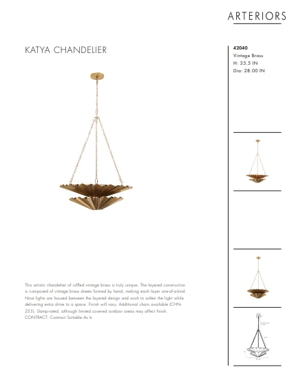 Arteriors Home Katya Chandelier 10 Arteriors Home Katya Chandelier