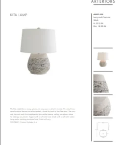 Arteriors Home Kita Lamp New Arrivals