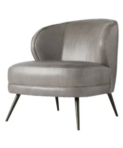 Arteriors Home New Arrivals Kitts Chair Mineral Gray Leather