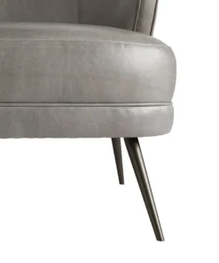 Arteriors Home New Arrivals Kitts Chair Mineral Gray Leather
