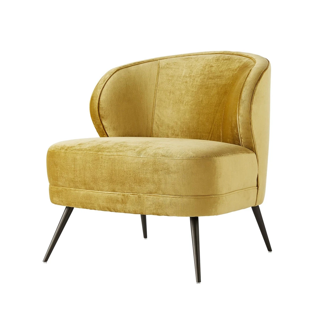 Arteriors Home Kitts Chair Marigold Velvet 1 Arteriors Home Kitts Chair Marigold Velvet
