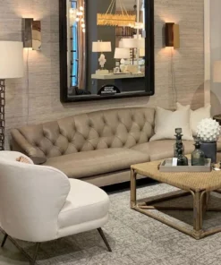 Arteriors Home Kitts Chair Flax Linen