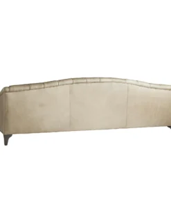 Arteriors Home Klein Sofa Mushroom Leather Grey Ash