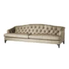 Arteriors Home Klein Sofa Mushroom Leather Grey Ash