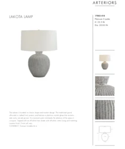 Arteriors Home Lakota Lamp