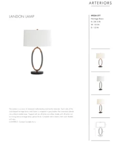 Arteriors Home Landon Lamp Gray Leather New Arrivals 21 Arteriors Home Landon Lamp Gray Leather New Arrivals