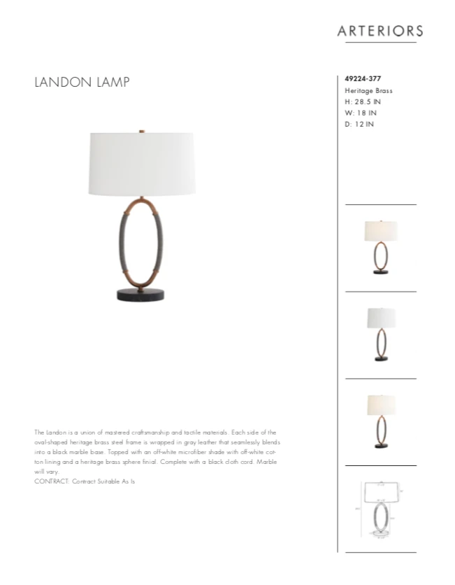 Arteriors Home Landon Lamp Gray Leather New Arrivals 11 Arteriors Home Landon Lamp Gray Leather New Arrivals