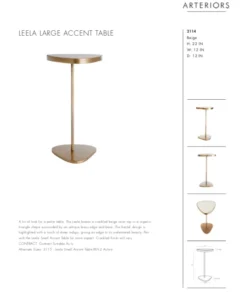 Arteriors Home Leela Large Accent Table New Arrivals 17 Arteriors Home Leela Large Accent Table New Arrivals